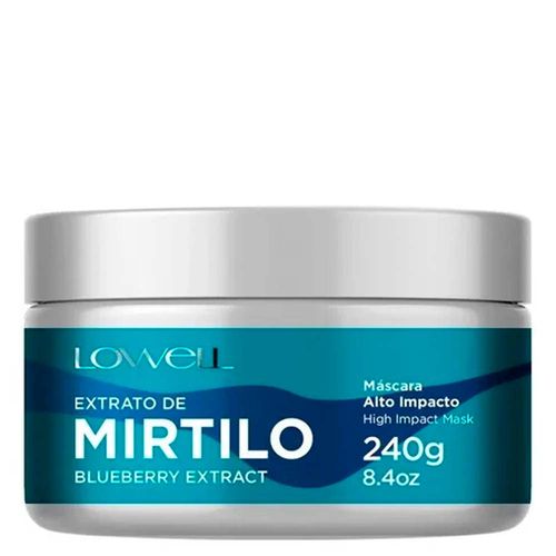 Máscara de Hidratação Lowell Extrato de Mirtilo Alto Impacto 240 g
