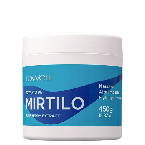 Máscara de Hidratação Lowell Extrato de Mirtilo Alto Impacto 450 g