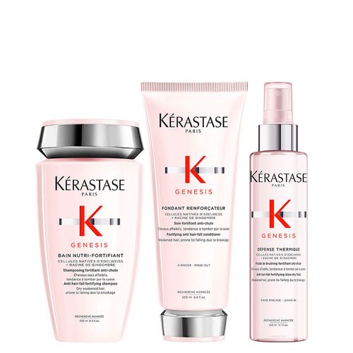 Kit Kérastase Genesis - Shampoo Nutri 250 ml + Condicionador 200 ml + Finalizador 150 ml