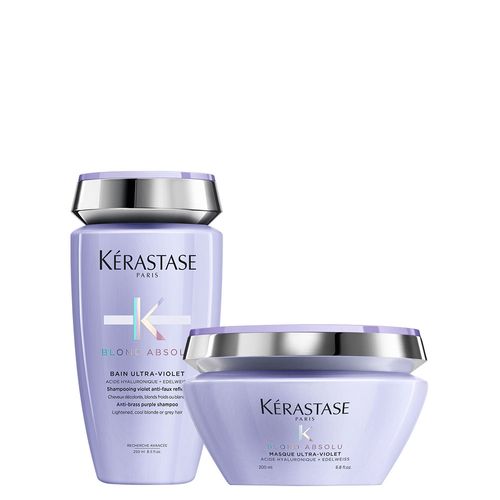Kit Kérastase Blond Absolu - Shampoo Ultra-Violet 250 ml + Máscara Ultra-Violet 200 ml