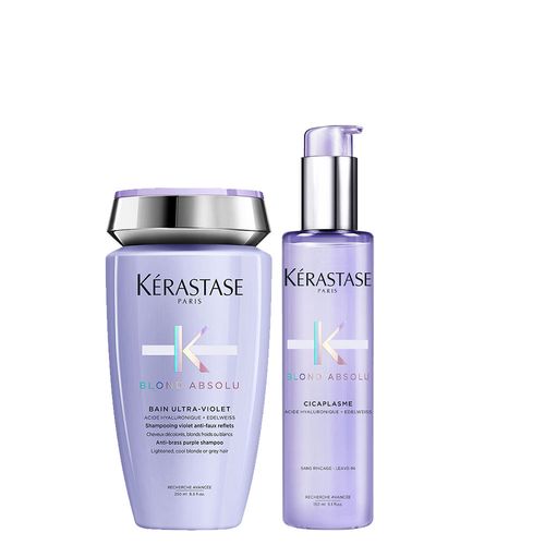 Kit Kérastase Blond Absolu - Shampoo Ultra-Violet 250 ml + Sérum Cicaplasme 150 ml