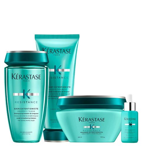 Kit Kérastase Résistance Extentioniste - Shampoo 250 ml + Condicionador 200 ml + Máscara 200 ml + Sérum 50 ml