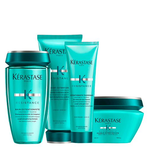 Kit Kérastase Résistance Extentioniste e Thermique - Shampoo 250 ml + Condicionador 200 ml + Máscara 200 ml + Protetor Térmico 150 ml