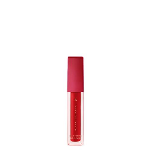 Batom Líquido Matte Eudora Niina Secrets Skinny Vermelho Hibisco 5 ml
