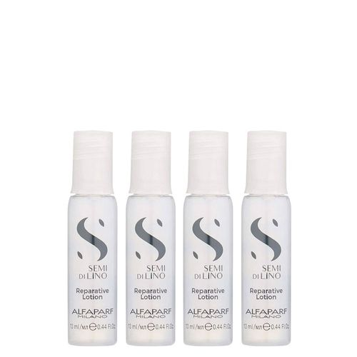 Kit de Ampola Alfaparf Milano Professional Semi Di Lino Reconstruction 4 x 13 ml - Kit de Ampola Alfaparf Milano Semi Di Lino Reconstruction 4 x 13 ml