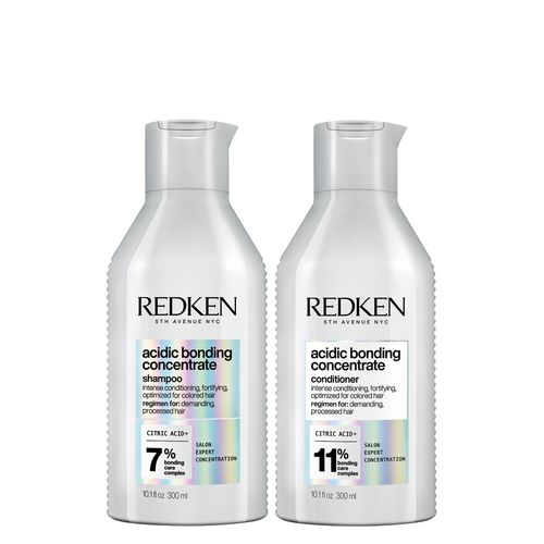 Kit Redken Acidic Bonding Concentrate - Shampoo 300 ml + Condicionador 300 ml
