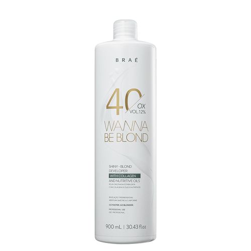 Emulsão Oxidante Braé Wanna Be Blond 40 Volumes 900 ml