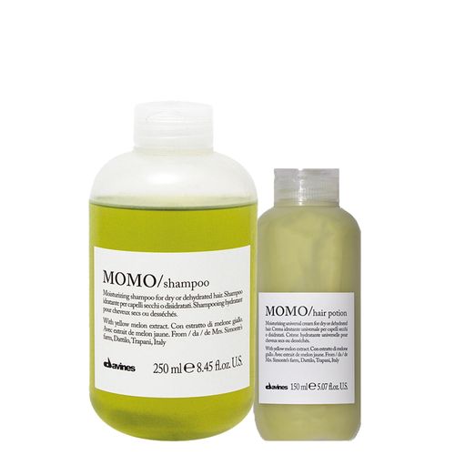 Kit Davines Essential HairCare Momo - Shampoo 250 ml + Leave-in 150 ml - Kit Davines Essential HairCare Momo - Shampoo 250 + Leave-in 150 ml