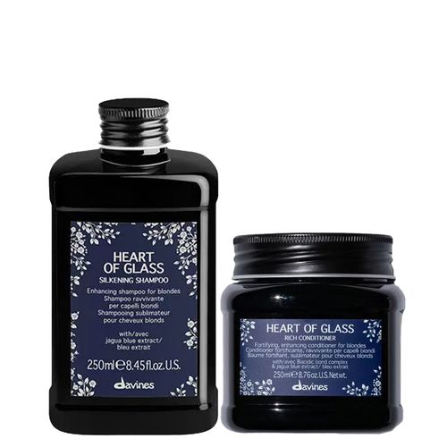 Kit Davines Heart Of Glass - Shampoo 250 ml + Condicionador 250 ml