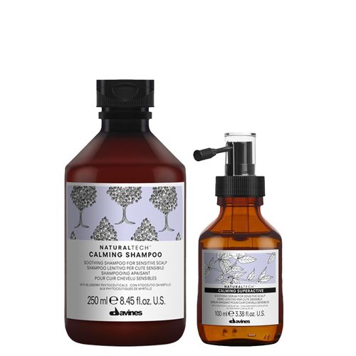 Kit Davines Naturaltech Calming - Shampoo 250 ml + Sérum Calmante 100 ml - Kit Davines Naturaltech Calming - Shampoo 250 ml + Spray Calmante 100 ml