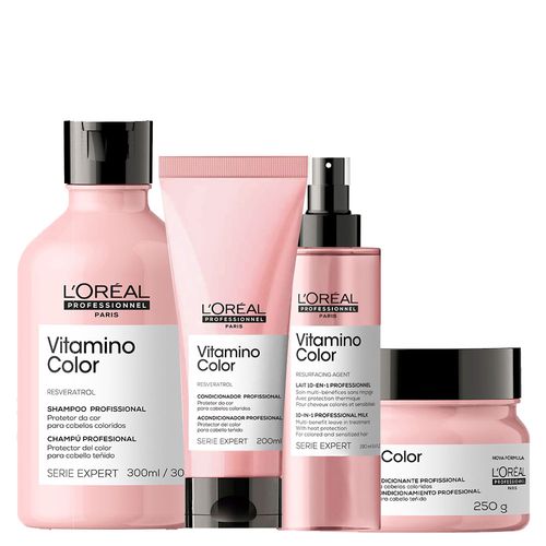 Kit L'Oréal Professionnel Serie Expert Vitamino Color Home Care- 5 Produtos