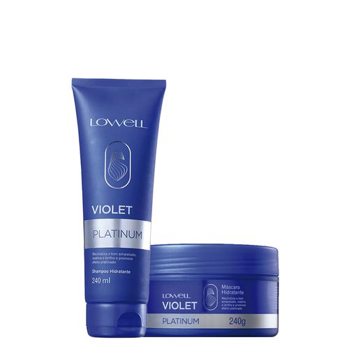 Kit Lowell Violet Platinum - Shampoo 240 ml + Máscara 240 g