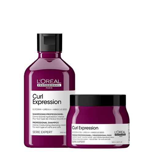 Kit L'Oreál Professionnel Serie Expert Curl Expression - Shampoo Intense 300 ml + Máscara 500 ml