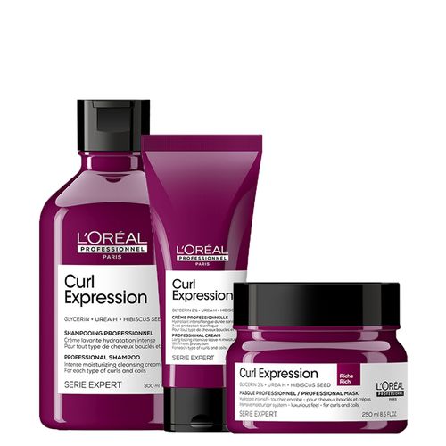 Kit L'Oreál Professionnel Serie Expert Curl Expression com Shampoo Intense + 2 Produtos