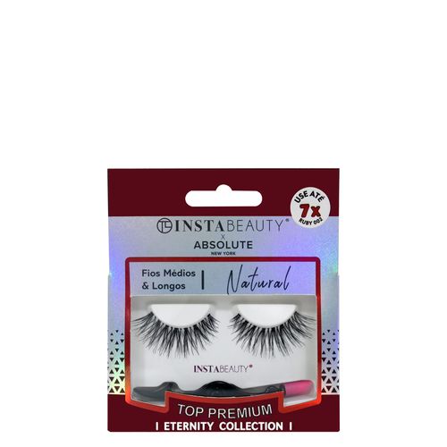 Cílios Postiços Curto Absolute New York Istabeauty Ruby 002 Preto 1 Par