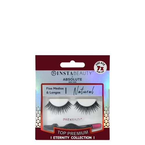 Cílios Postiços Curto Absolute New York Istabeauty Ruby 016 Preto 1 Par