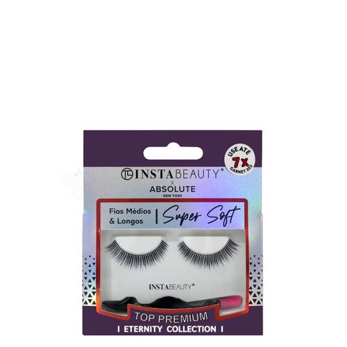 Cílios Postiços Curto Absolute New York Istabeauty Garnet 303 Preto 1 Par