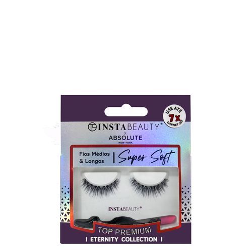 Cílios Postiços Curto Absolute New York Istabeauty Garnet 307 Preto 1 Par