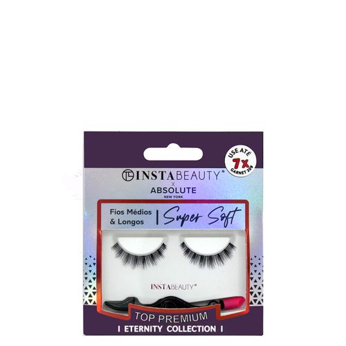 Cílios Postiços Curto Absolute New York Istabeauty Garnet 309 Preto 1 Par