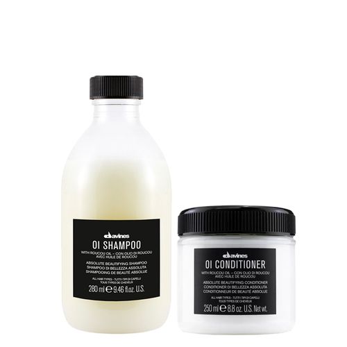 Kit Davines Oi - Shampoo 280 ml + Condicionador 250 ml