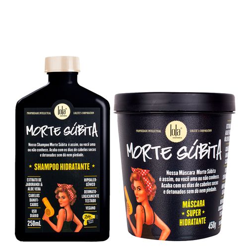 Kit Lola Cosmetics Hidratação Morte Súbita - Shampoo 250 ml + Máscara de Hidratação 450 g