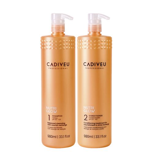 Kit Cadiveu Nutri Glow - Shampoo 980 ml + Condicionador 980 ml