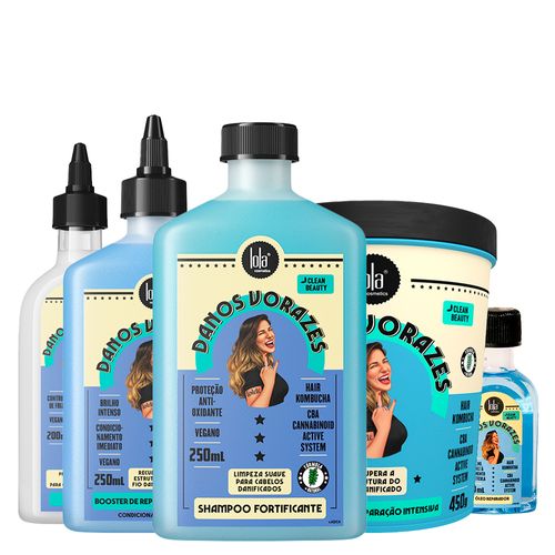 Kit Lola Cosmetics Reconstrução Danos Vorazes - 5 Produtos