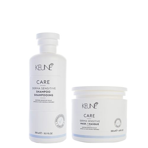 Kit Capilar Keune Derma Sensitive - Shampoo 300 ml + Mascara de Hidratação 200 ml