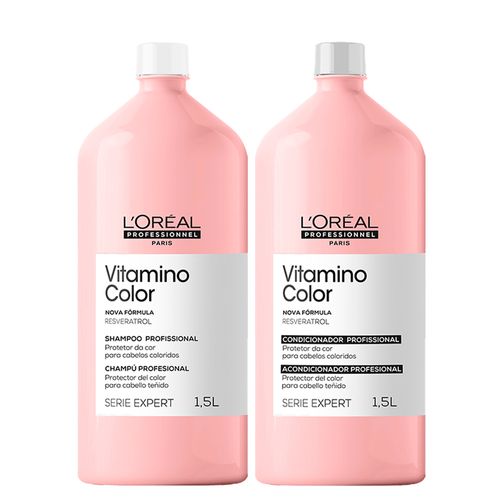 Kit L'Oréal Professionnel Serie Expert Vitamino Color – Shampoo 1500 ml + Condicionador 1500 ml
