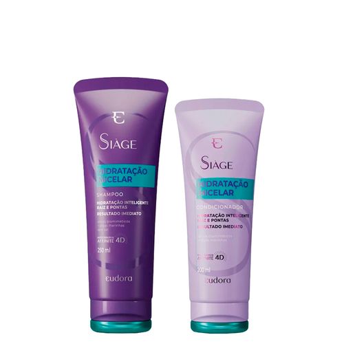 Kit Eudora Siàge Hidratação Micelar - Shampoo 250 ml + Condicionador 200 ml