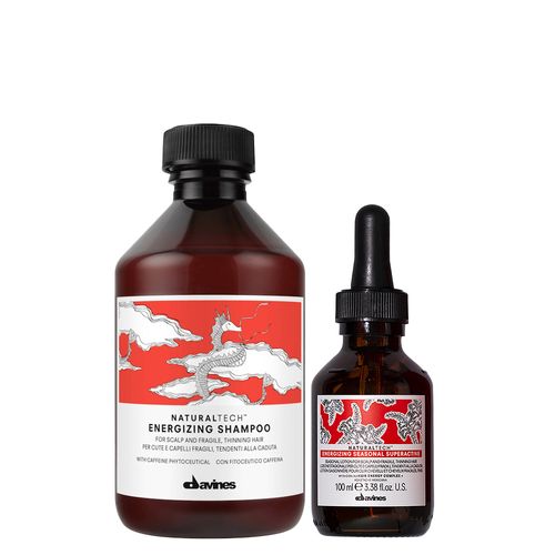 Kit Davines Naturaltech Energizing - Shampoo 250 ml + Sérum 100 ml