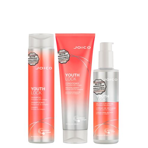 Kit Youth Joico - Shampoo 300 ml + Condicionador 250 ml+ Leave-in 177 ml