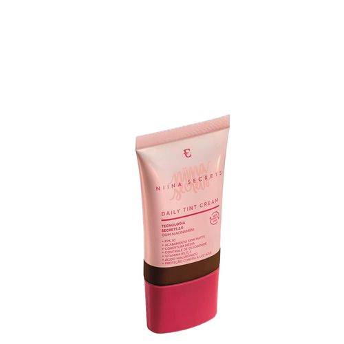 Base Líquida Matte Eudora Niina Secrets Daily Tint Cream Cor 100 25 ml