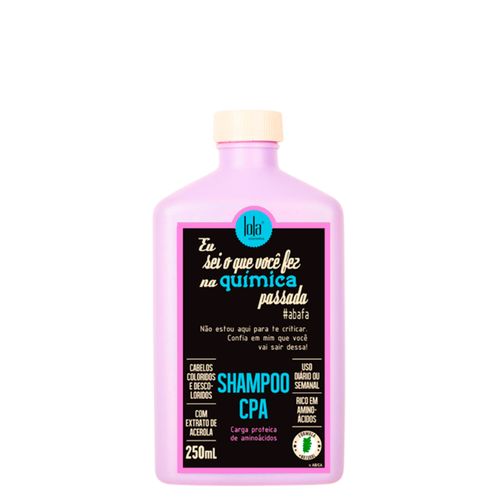Shampoo Lola Cosmetics Eu Sei o Que Você Fez na Química Passada 250 ml