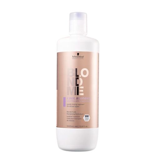 Shampoo Neutralizante Schwarzkopf Professional Blondme Cool Blondes 1000 ml