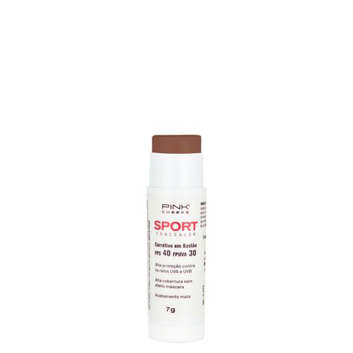 Corretivo em Bastão Cremoso com Protetor Solar Natural Pink Cheeks Sport Concealer FPS 40 FPUVA 30 C50 7 g