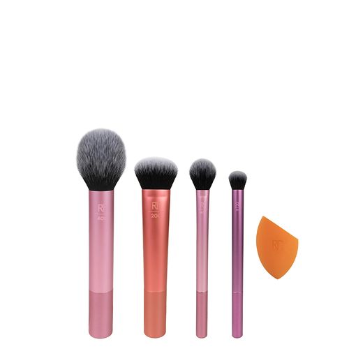 Kit de Pincéis para Maquiagem Real Techniques Everyday Essentials Set Roxo