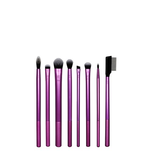 Kit de Pincéis para Maquiagem Real Techniques Everyday Eye Essentials Roxo