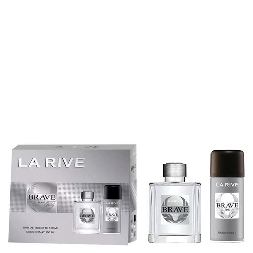Kit Perfume La Rive Brave Man Masculino Eau de Toilette 100 ml + Desodorante 150 ml