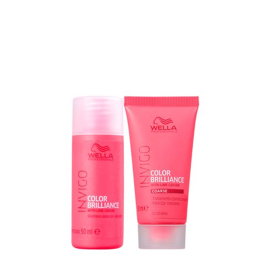 Kit Wella Professionals Invigo Brilliance - Shampoo 50 ml + Máscara 30 ml