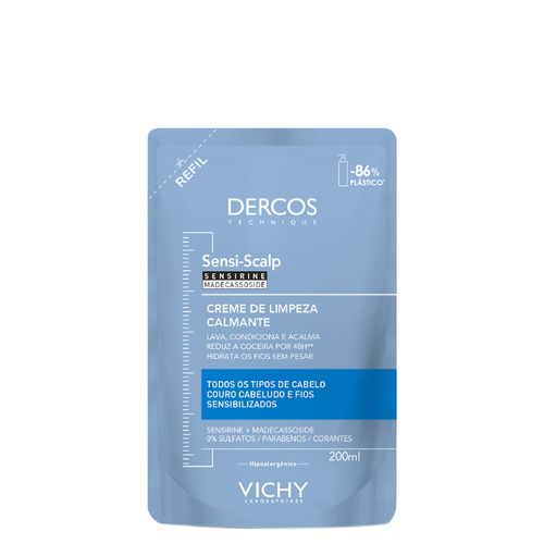 Creme de Limpeza Capilar Vichy Dercos Sensi-Scalp Refil 200 ml