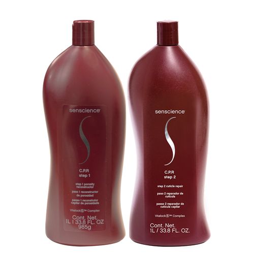 Kit Tratamento de Reconstrução Senscience C.P.R - Step 1 1000 ml + Step 2 1000 ml