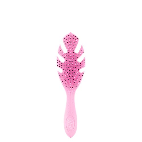 Escova para Desembaraçar Wetbrush Go Green Folha Rosa