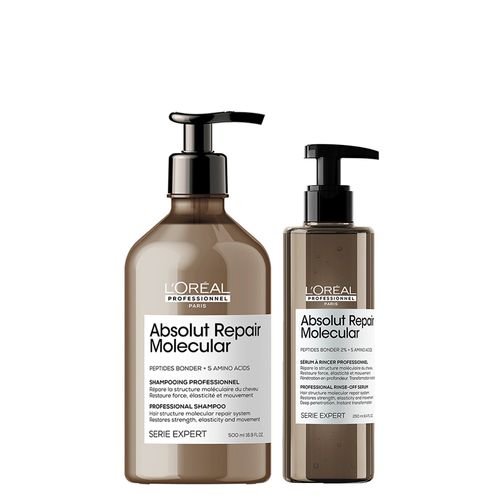Kit L'Oréal Professionnel Absolut Repair Molecular - Shampoo 500 ml + Sérum 250 ml