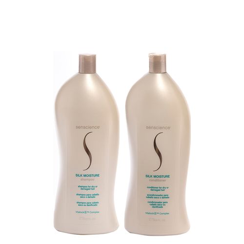 Kit Senscience Silk Moisture - Shampoo 1000 ml + Condicionador 1000 ml