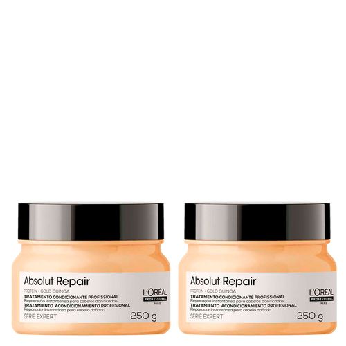Kit L'Oréal Professionnel Serie Expert Absolut Repair Gold Quinoa - Máscara de Reparação 250 g - 2 Unidades
