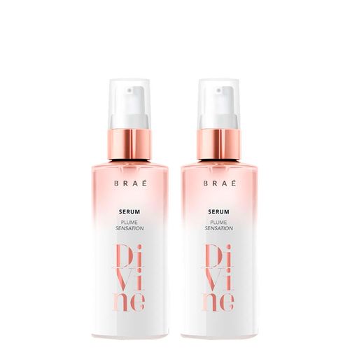 Kit Braé Divine Plume Sensation Sérum Capilar 60 ml - 2 Unidades