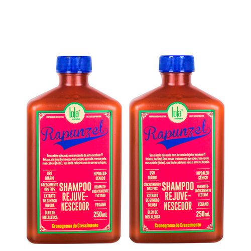 Kit Lola Cosmetics Rapunzel - Shampoo Rejuvenescedor 250 ml - 2 Unidades