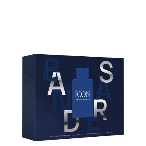Kit Perfume Banderas The Icon Masculino Eau de Toilette 100 ml + Desodorante 150 ml