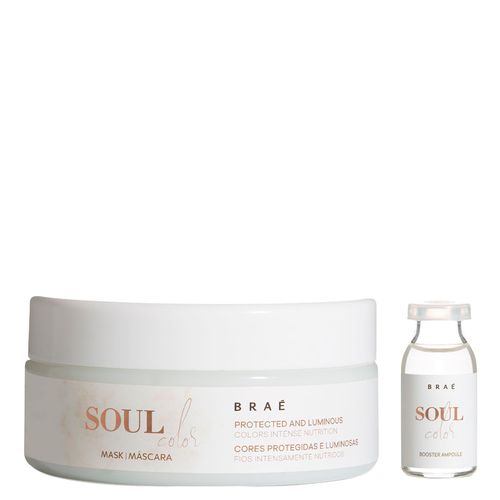 Kit Braé Soul Color - Máscara de Hidratação 200 g + Ampola de Hidratação 13 ml - Kit Braé Soul Color - Máscara de Hidratação 200g + Ampola de Hidratação 13ml